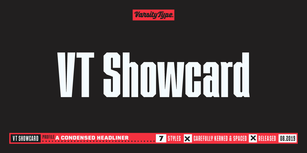 VT Showcard font