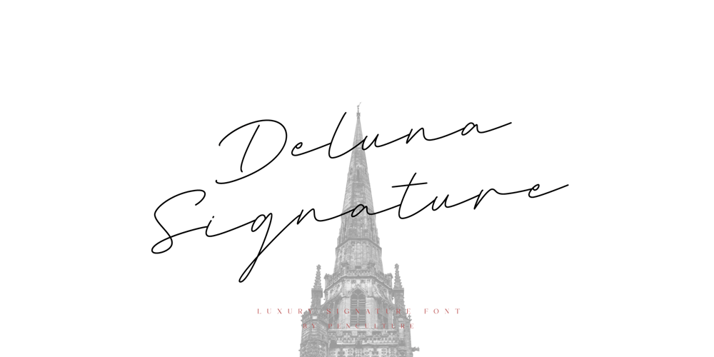 Deluna Signature font