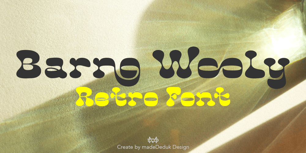 Barno Wooly font