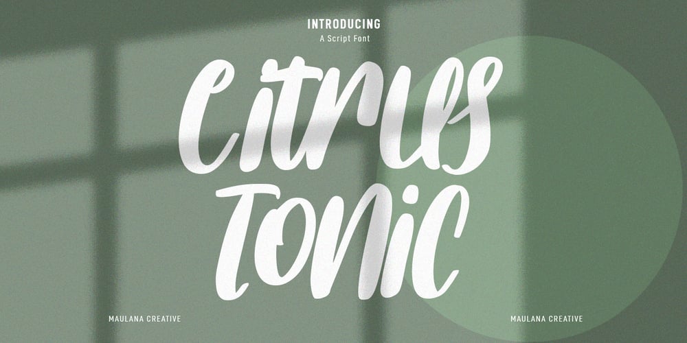 Citrus Tonic font