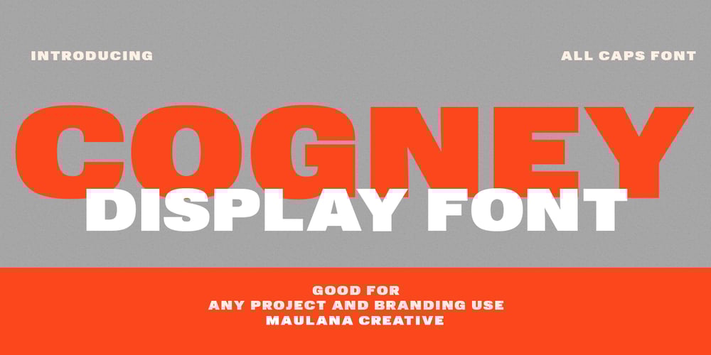 Cogney font