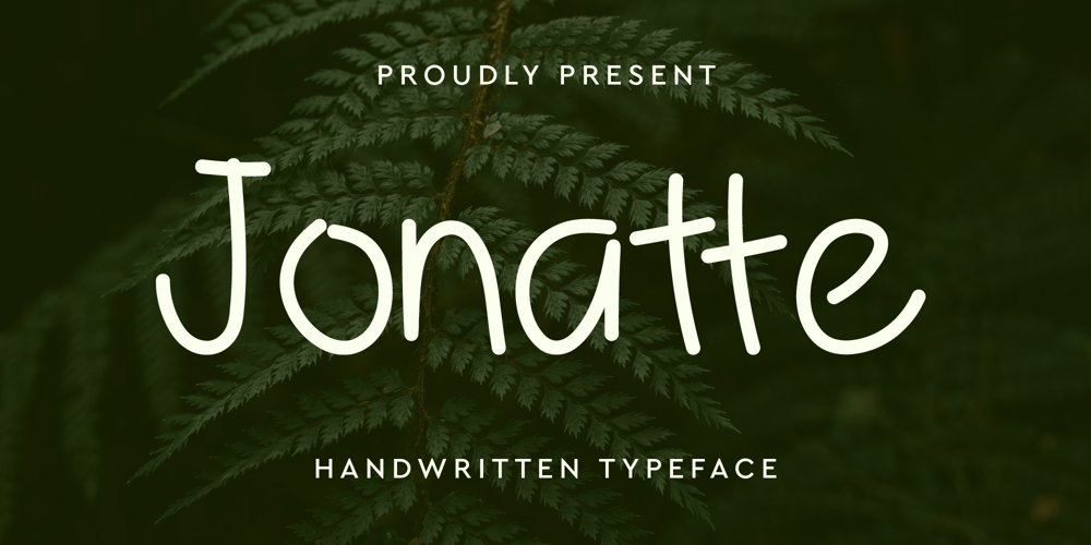 Jonatte font