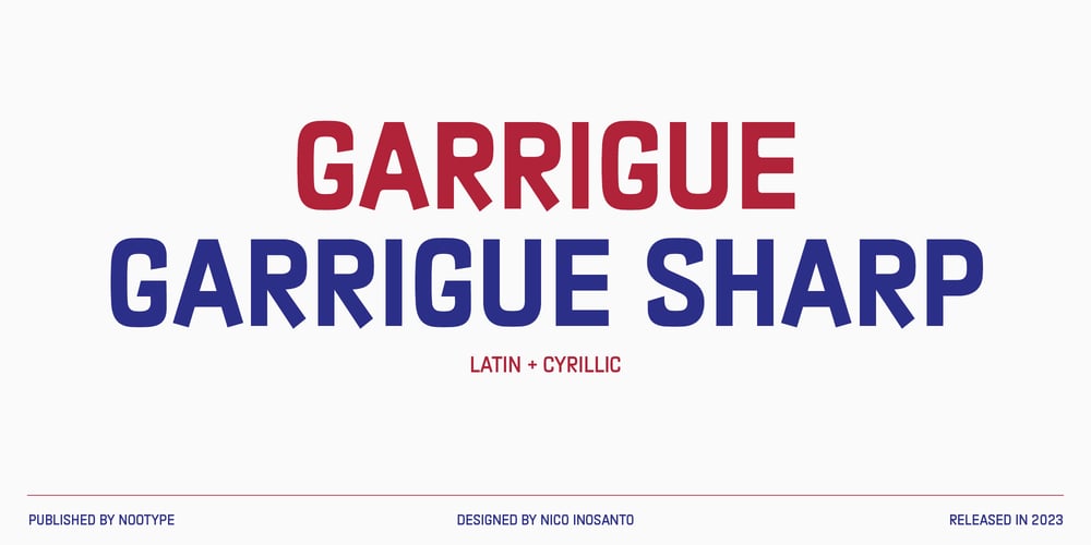 Garrigue font