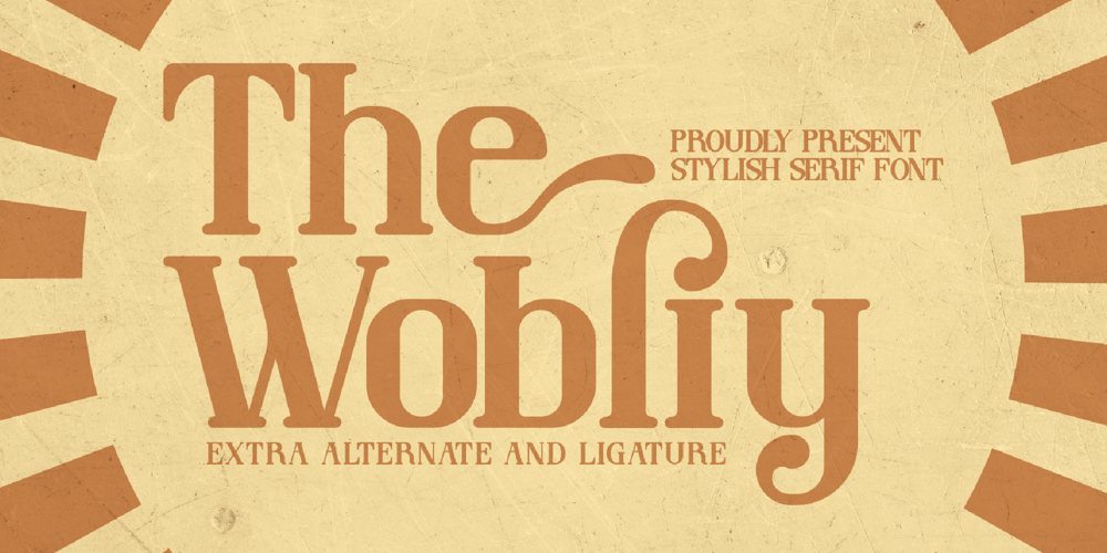 The Wobliy font