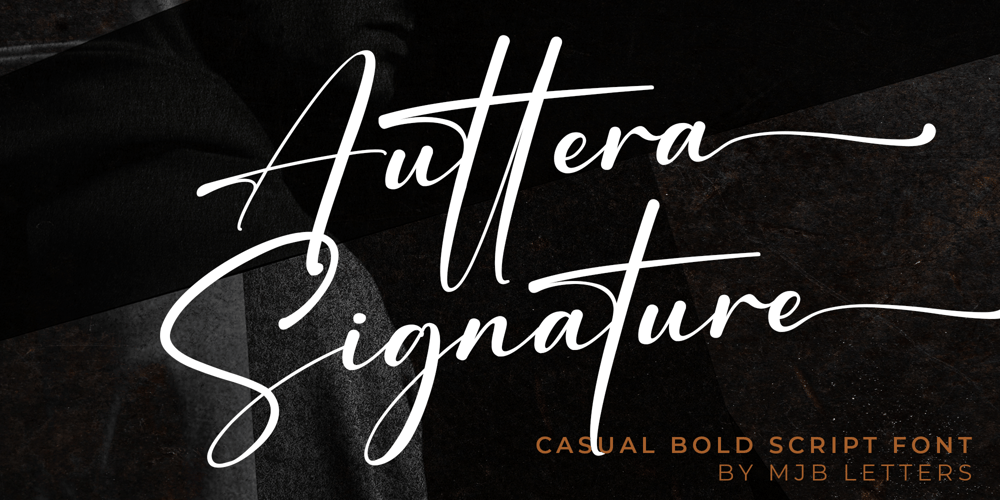 Auttera Signature font