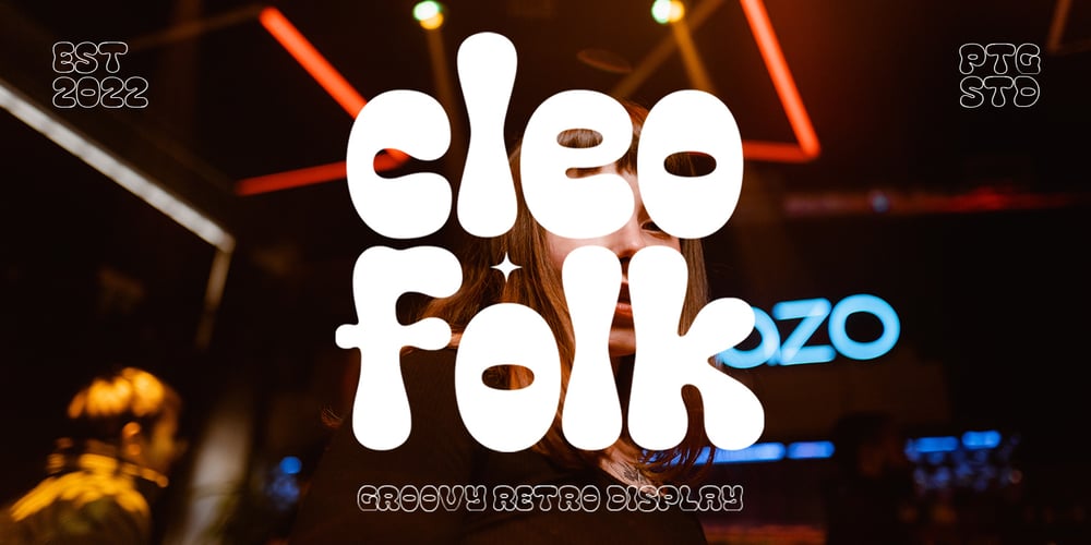 Cleo Folk font