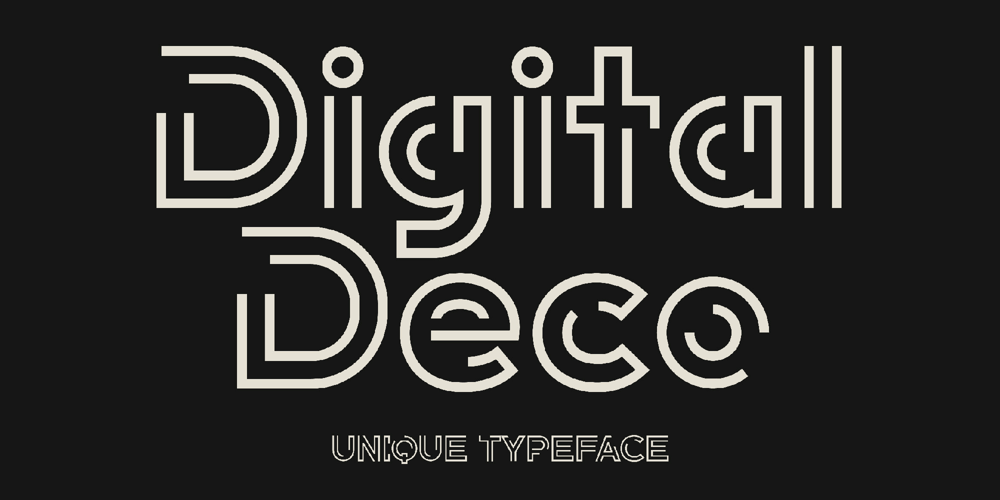 Digital Deco font