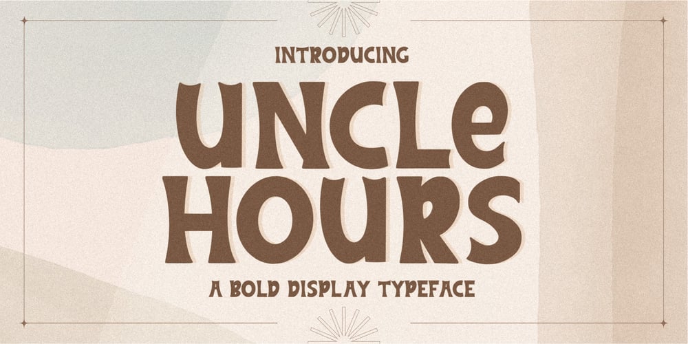 Uncle Hours font