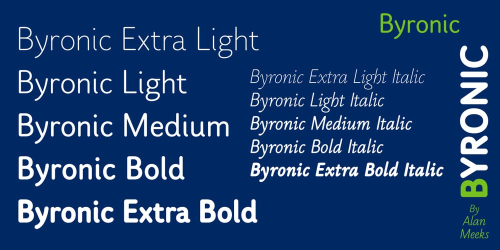 Byronic font