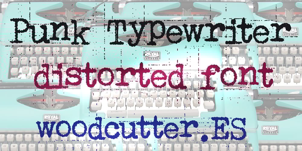 Punk Typewriter font