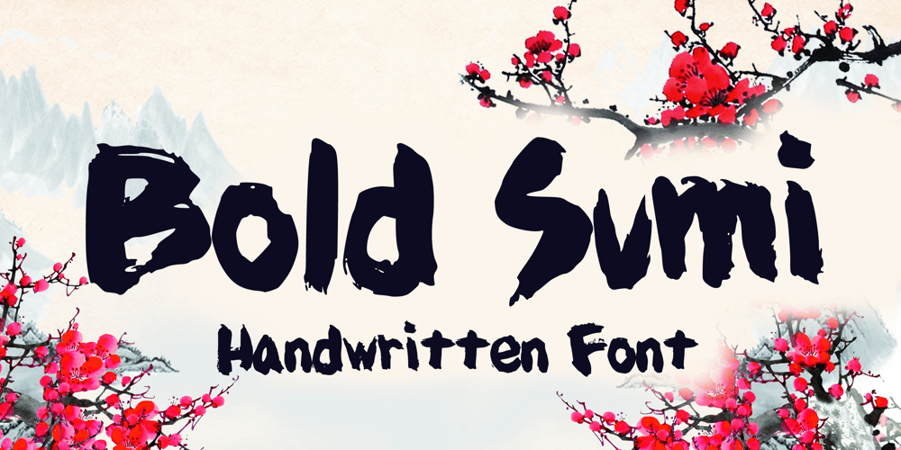 Bold Sumi font
