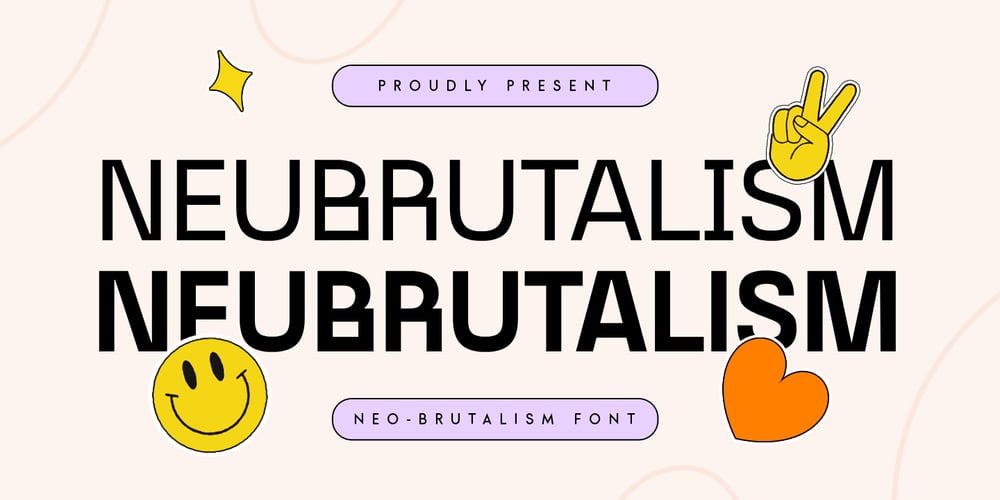 Neubrutalism font