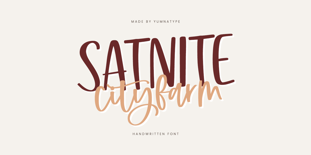 Satnite Cityfarm font