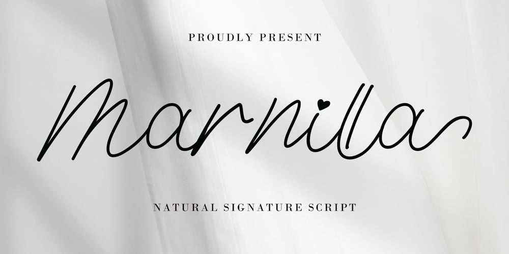 Marnilla Signature font
