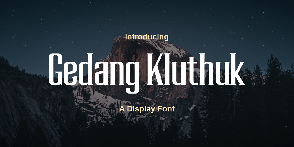 Gedang Kluthuk font