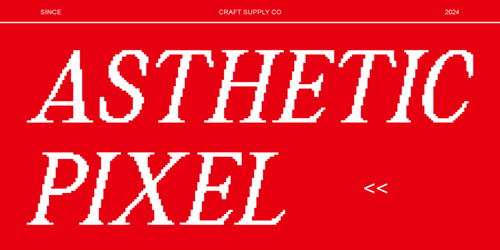 Asthetic Pixel font