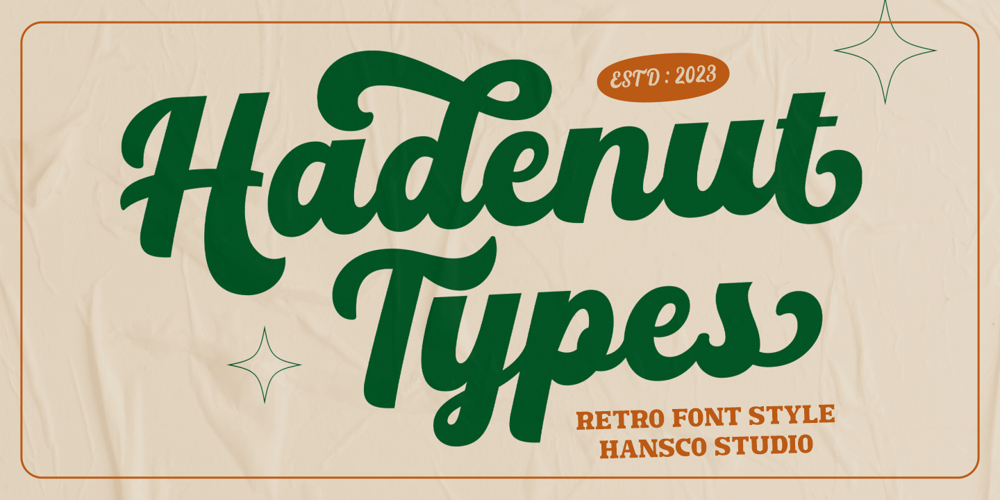 Hadenut font