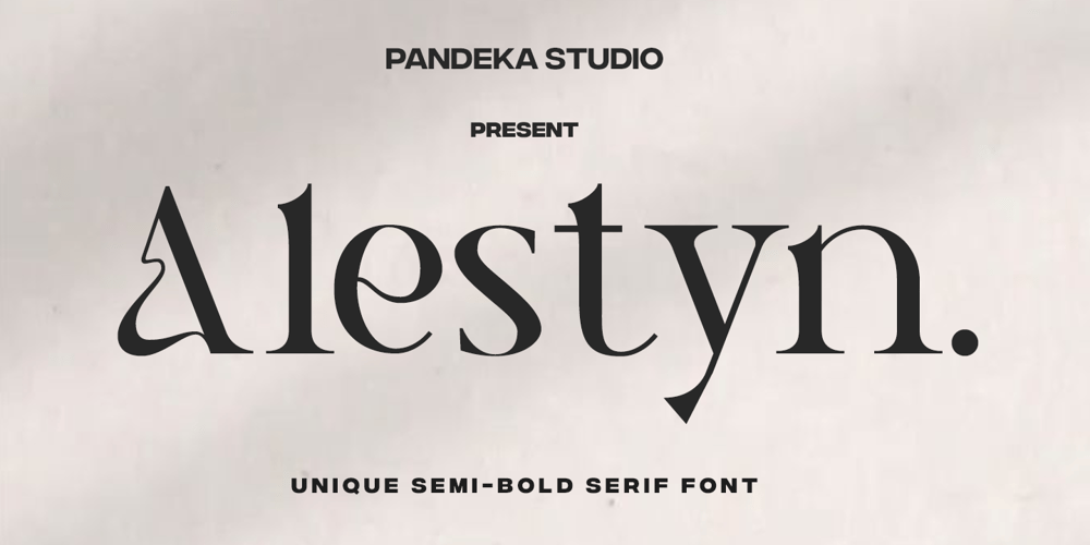 Alestyn font