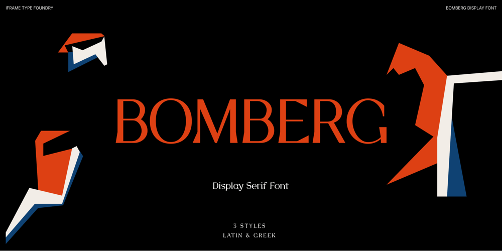 Bomberg Display Serif font