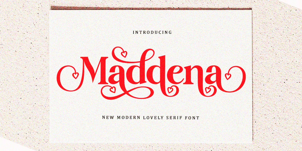 Maddena font