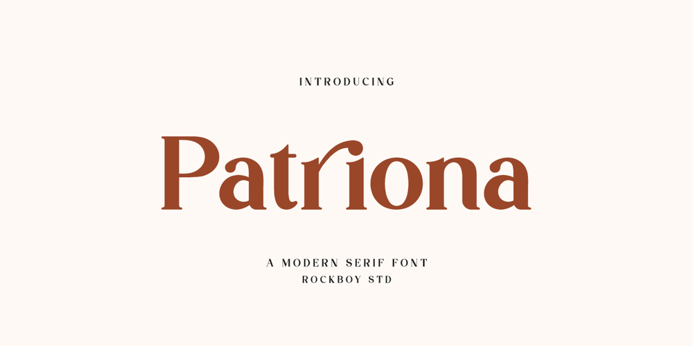 Patriona font