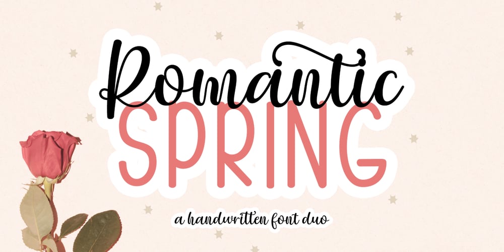 Romantic Spring font