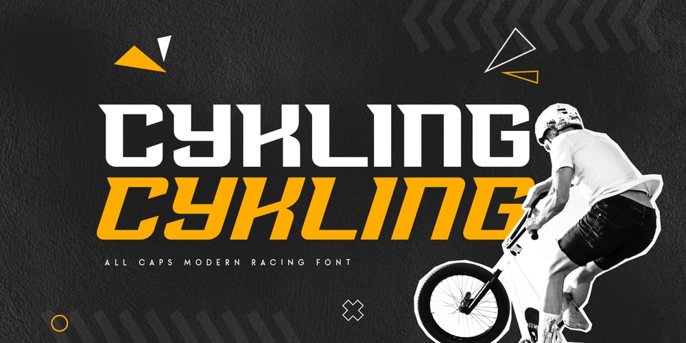 Cykling font
