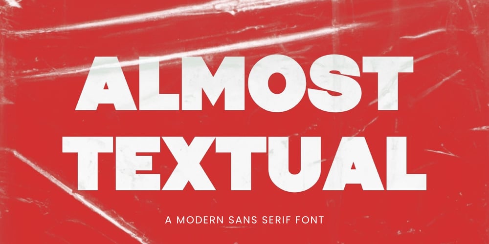 Almost Textual font