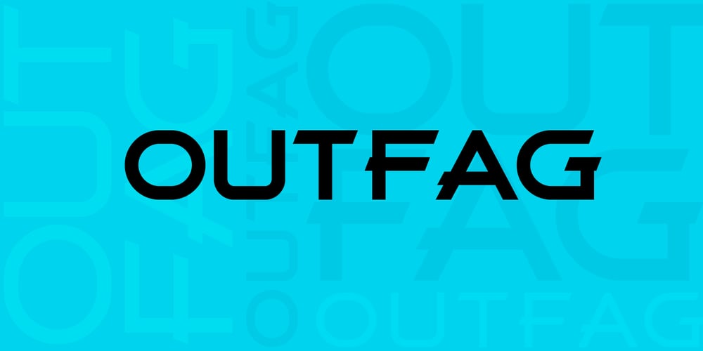 Outfag font