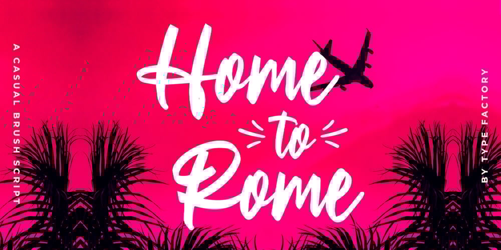 Home To Rome font