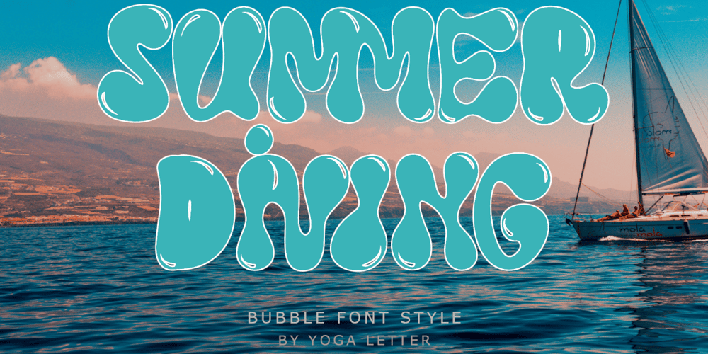 Summer Diving font