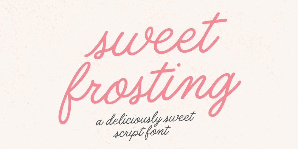 Sweet Frosting font
