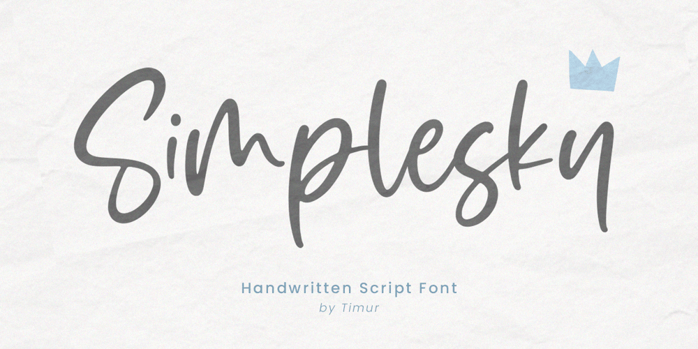 Simplesky font