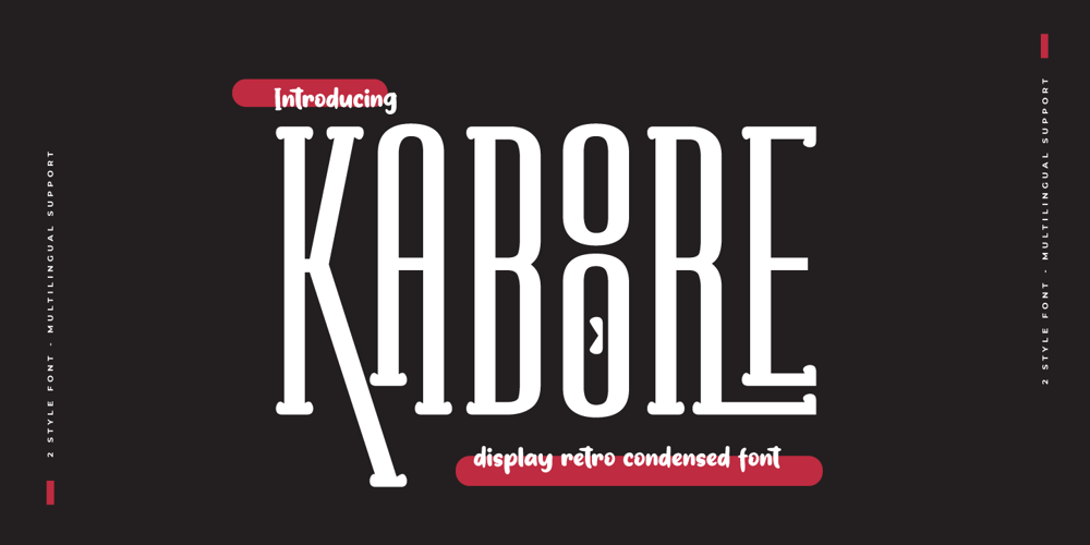Kaboore font