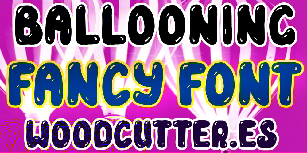 Ballooning font