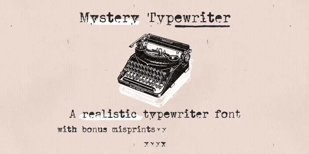 Mystery Typewriter font