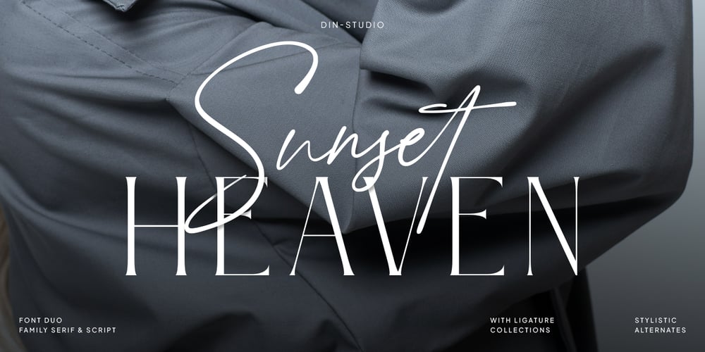 Sunset Heaven font