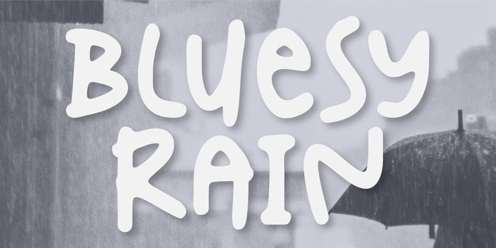 Bluesy Rain font