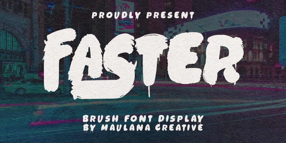 MC Faster Brush font