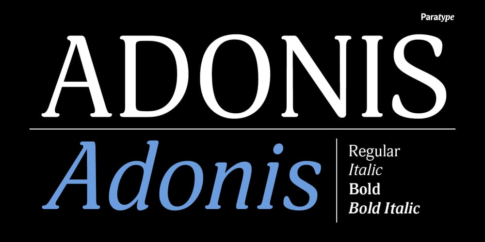 Adonis font