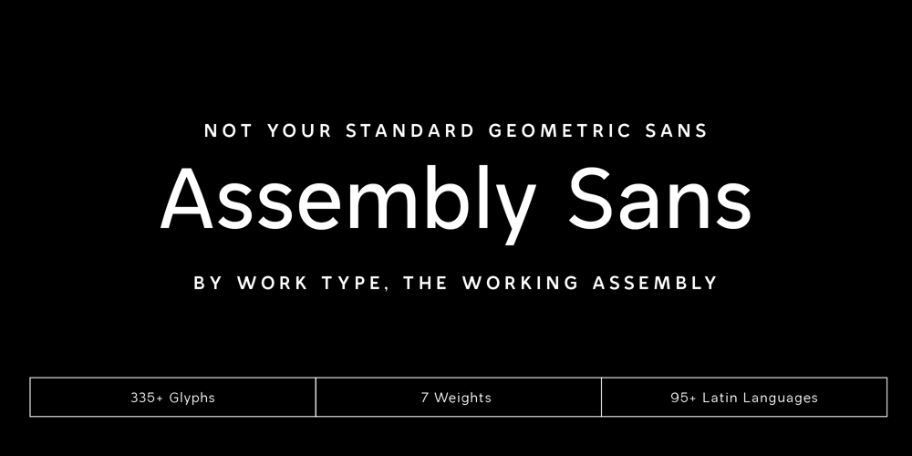 TWA Assembly Sans font