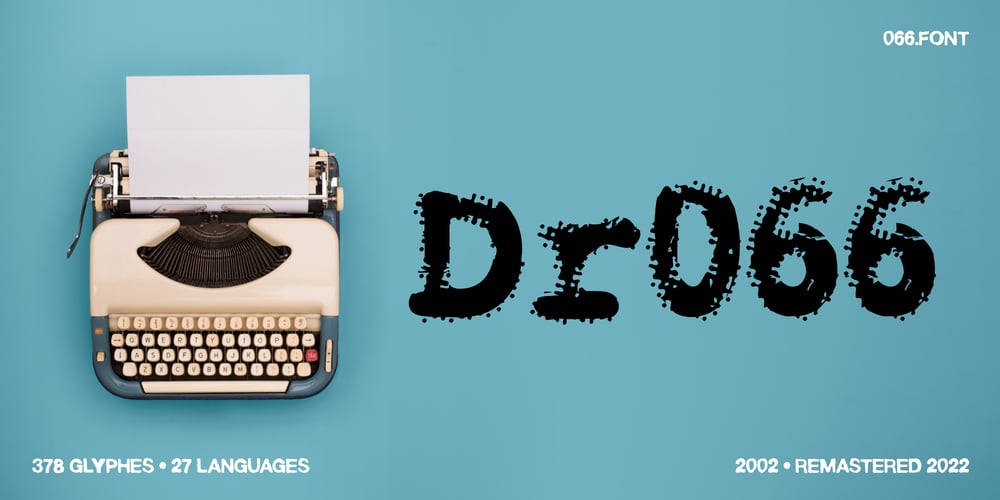 Dr066 font