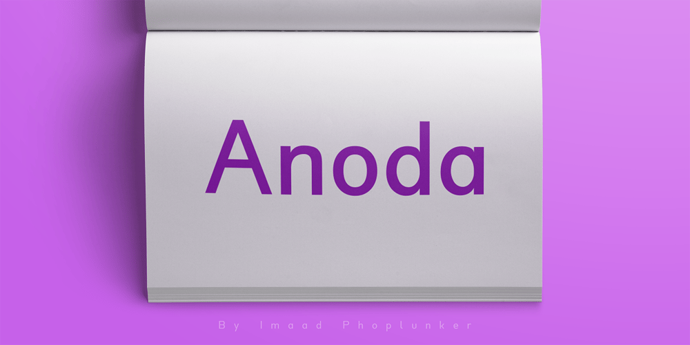 Anoda font