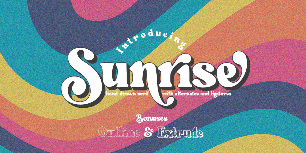 Sunrise font