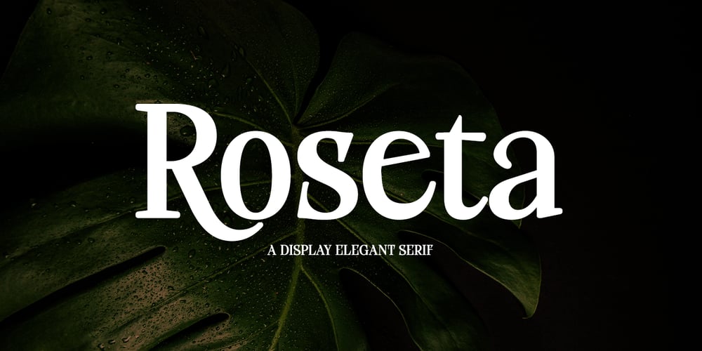 Roseta Display font