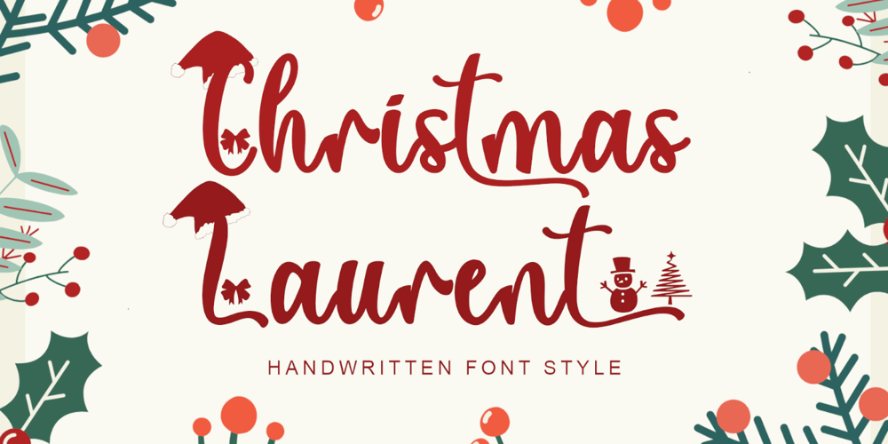 Christmas Laurent font