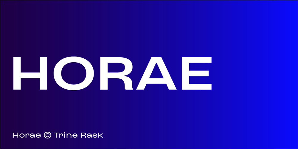 Horae font