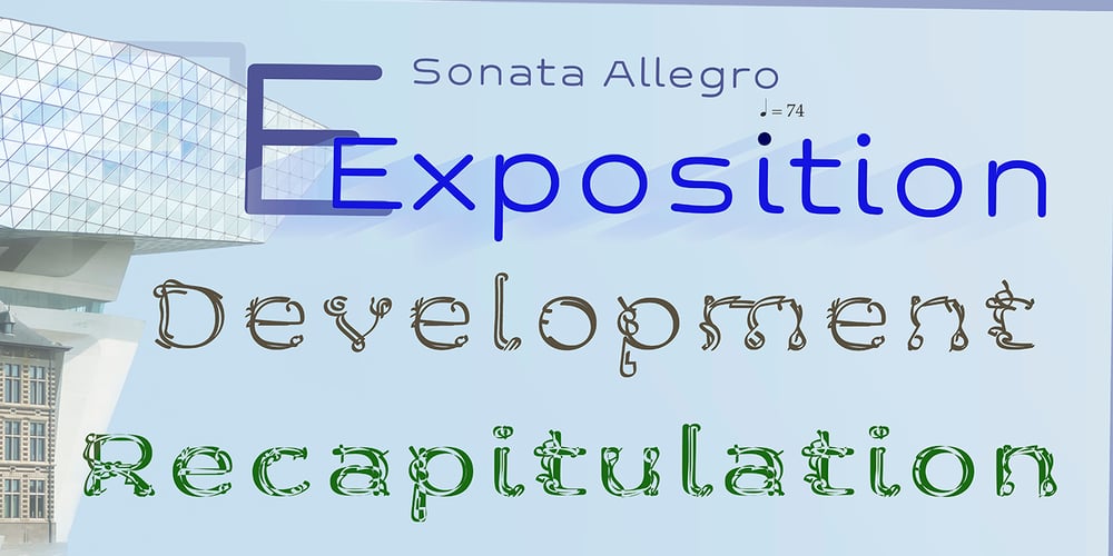 Sonata Allegro font