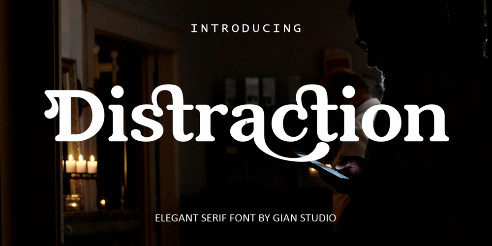Distraction font