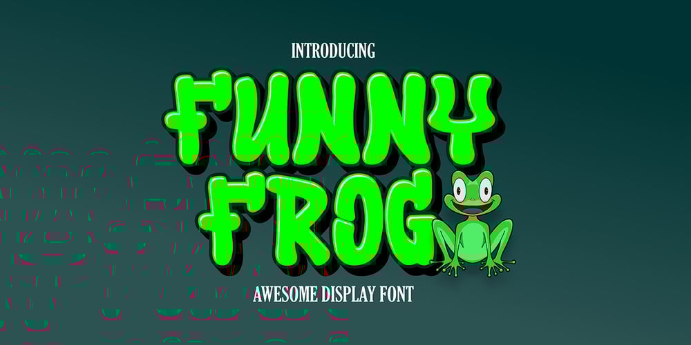 Funny Frog Display font